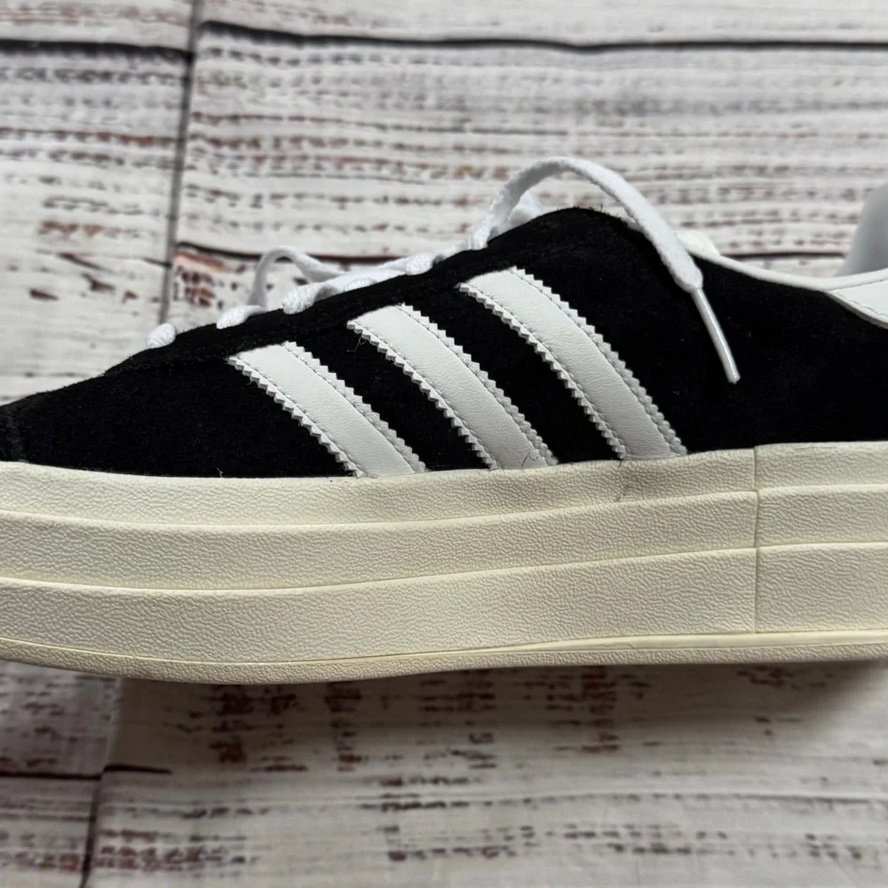 Adidas Gazelle Bold in Black and White womens size 5.5 NWOB - Picture 5 of 9
